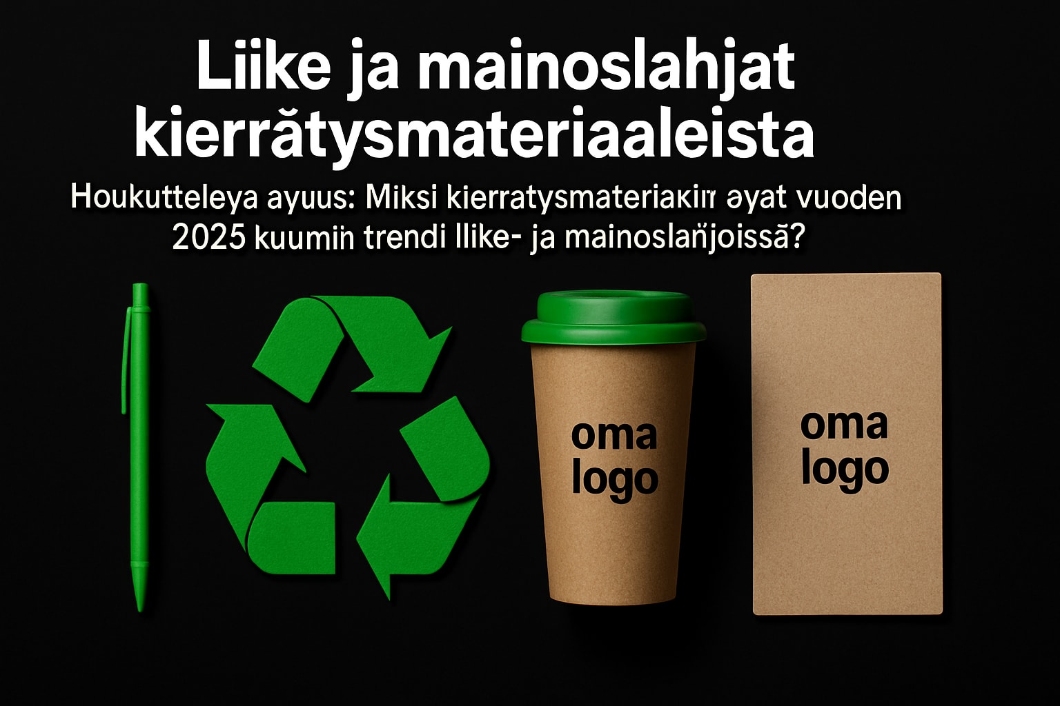 7 Luovinta Liike Ja Mainoslahjat Kierrätysmateriaaleista 2025