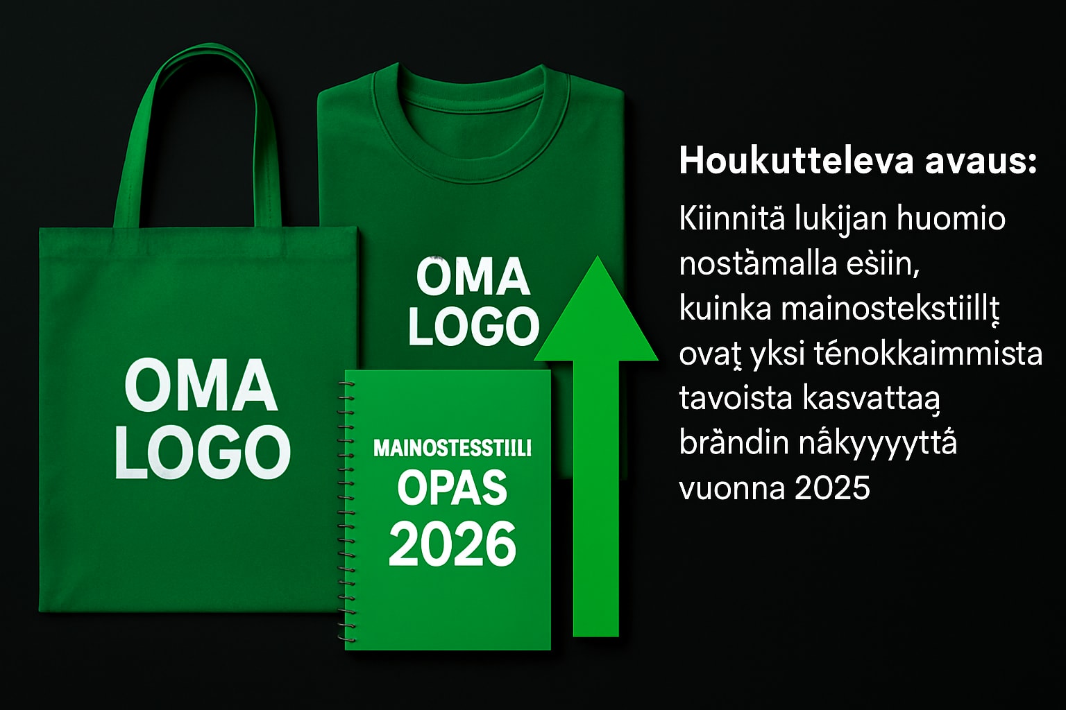 Mainostekstiili Opas 2026: Tehosta Brändisi Näkyvyyttä