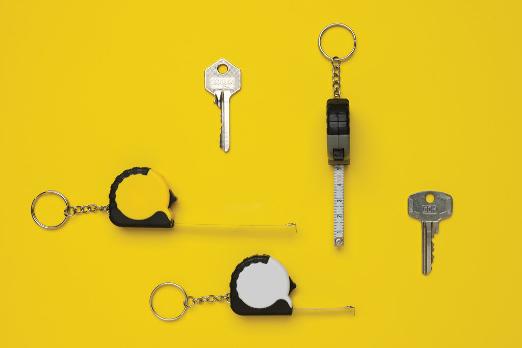 MeasureMate RCS kierrätetty ABS 1 m metrimitta avaimenperä-17