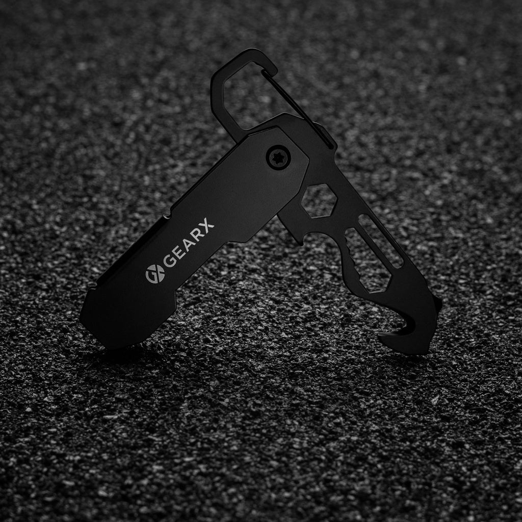 Gear X taitettava EDC-työkalu karabiinilla-9
