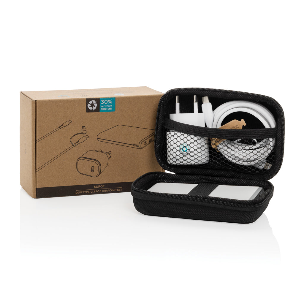 Surge RCS kierrätetty PET 20W tyyppi C lataussetti 3 kpl-2