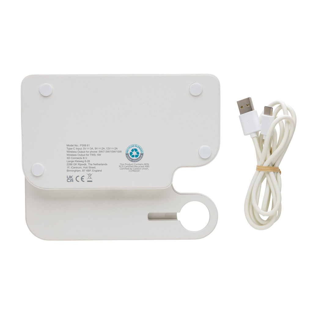 Joltz RCS kaksoislaturi 15 W iWatch-paikalla kierrätysmuovia-3