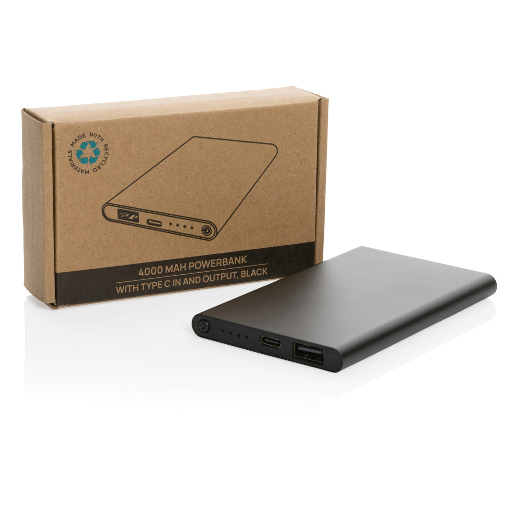 4000mAh virtapankki USB-C:llä RCS muovista/alumiinista-17