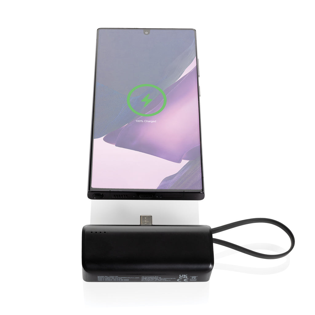 Powerlink RCS 3000mAh virtapankki USB-C:llä muovista-2