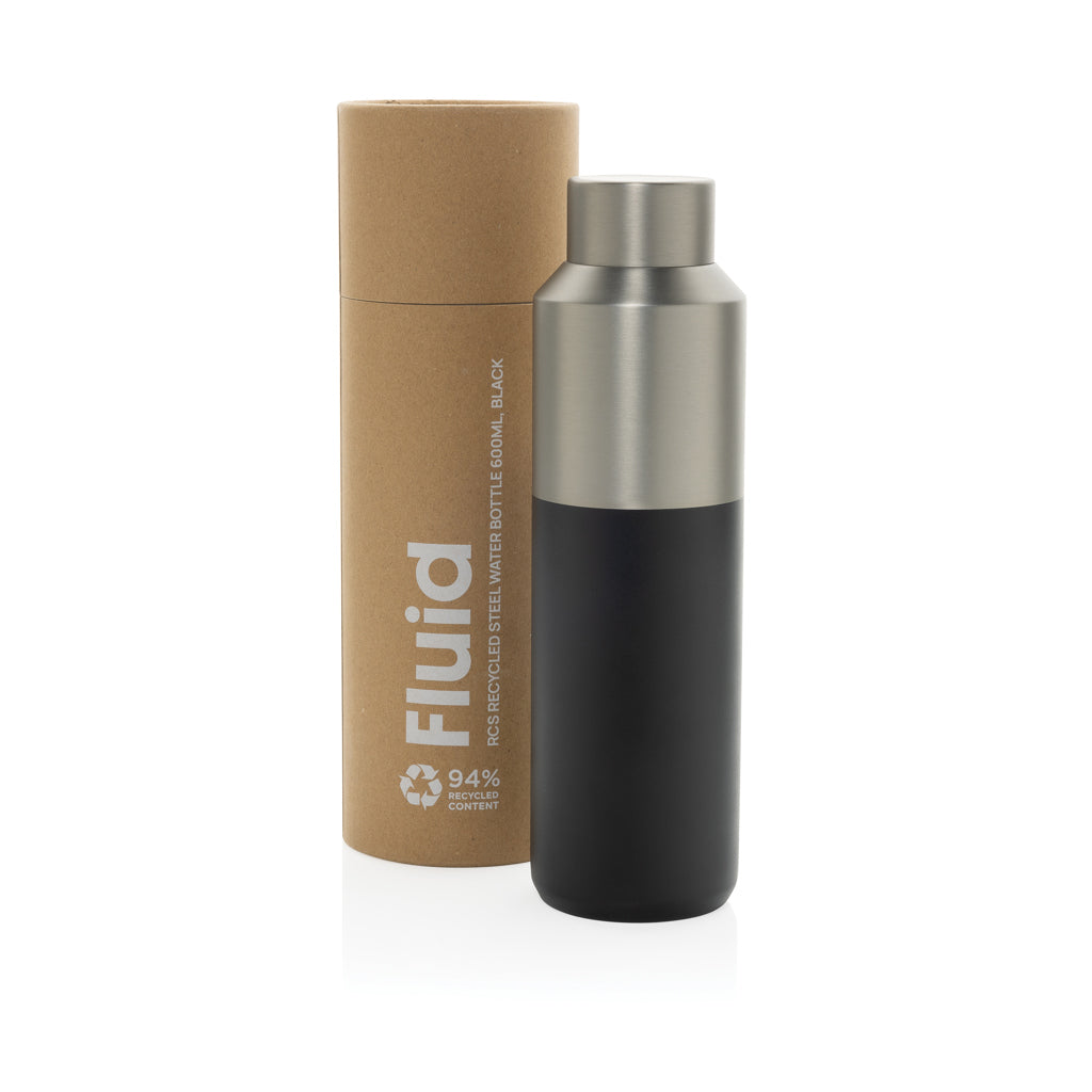 Fluid RCS kierrätysteräksinen vesipullo 600ML-1