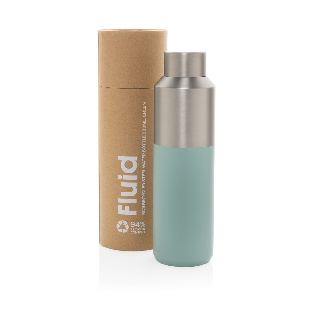 Fluid RCS kierrätysteräksinen vesipullo 600ML-17