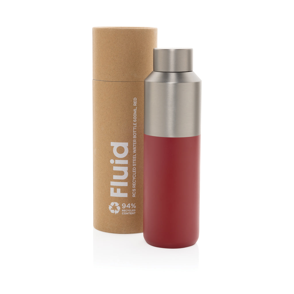 Fluid RCS kierrätysteräksinen vesipullo 600ML-25