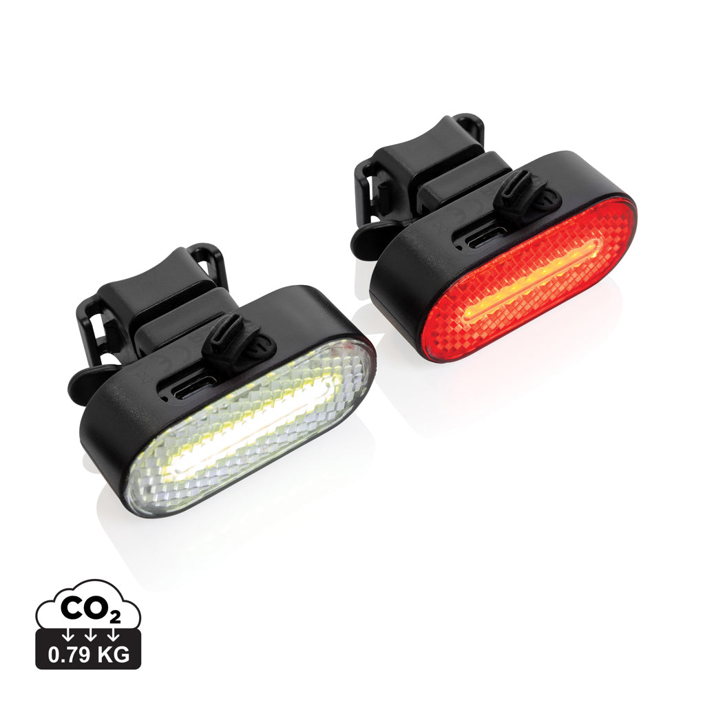 Lumino RCS kierrätysmuovinen USB-ladattava pyörävalosarja-0