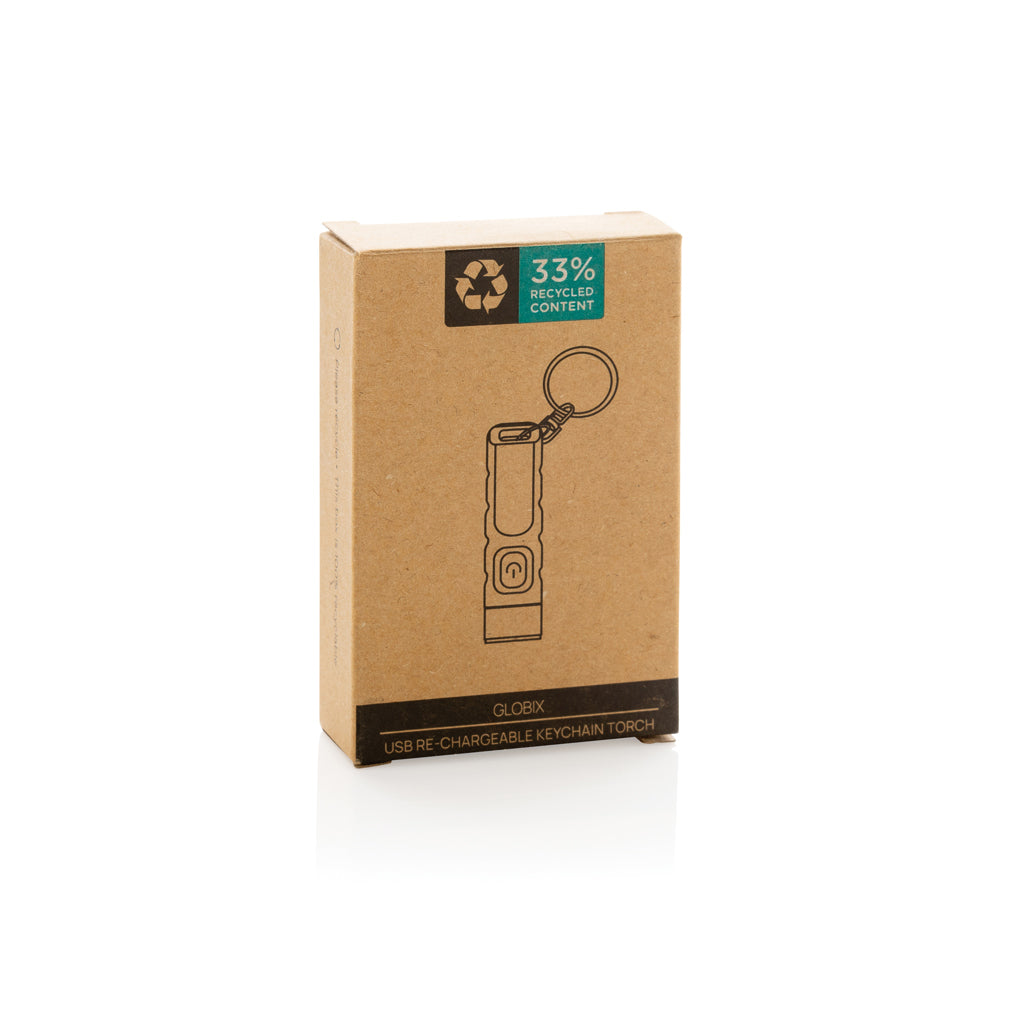 Globix RCS USB-ladattava avaimenperä taskulamppu-6