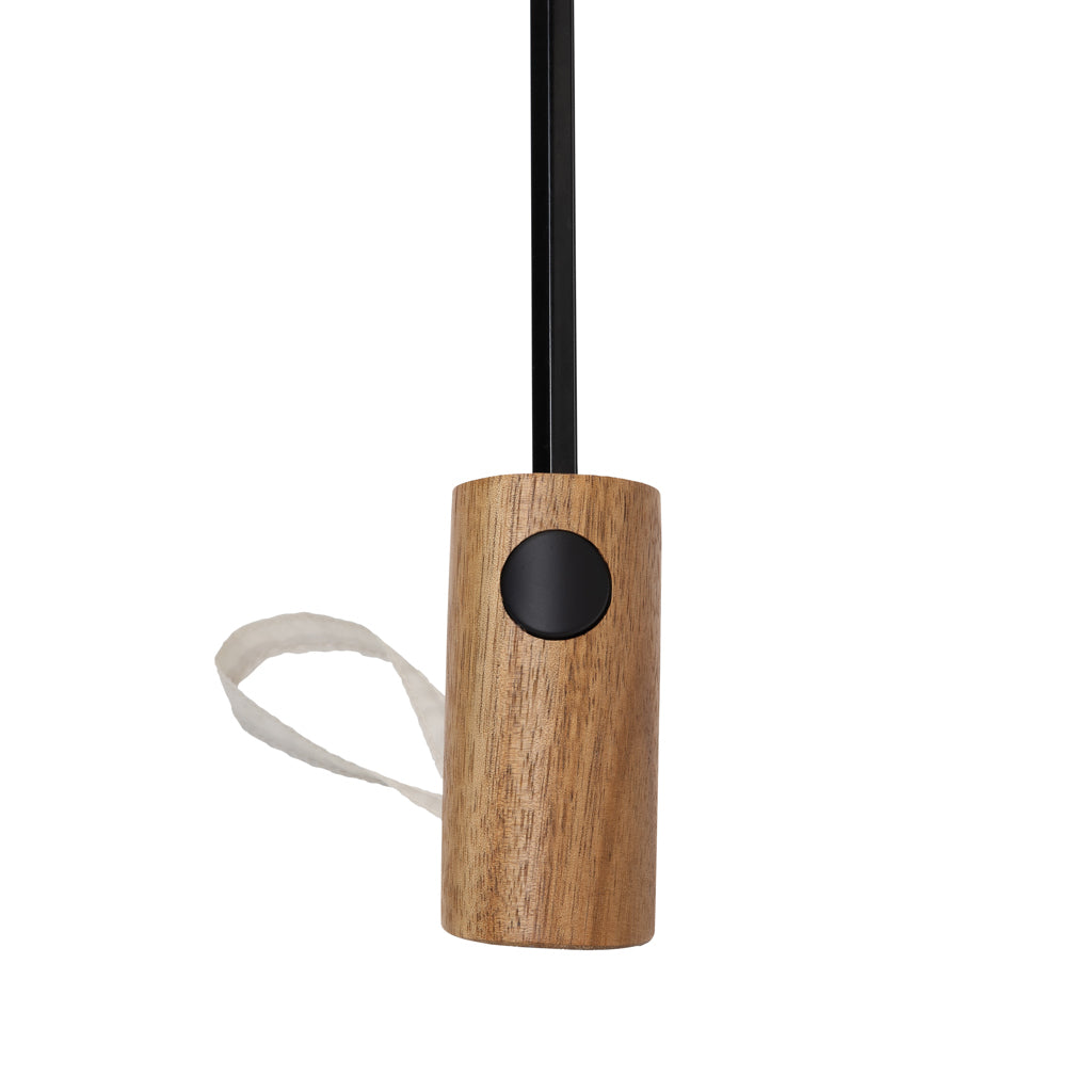 Kaycey 21" AWARE™ RPET Akaasiapuinen mini sateenvarjo-11