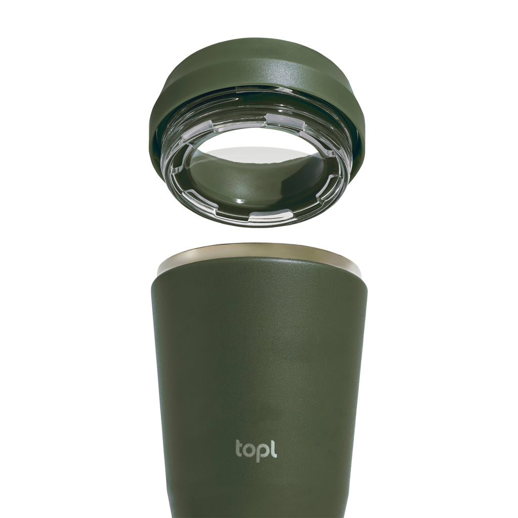 Topl Recycled Steel To Go Tumbler Patented 360 Lid 354ml-15