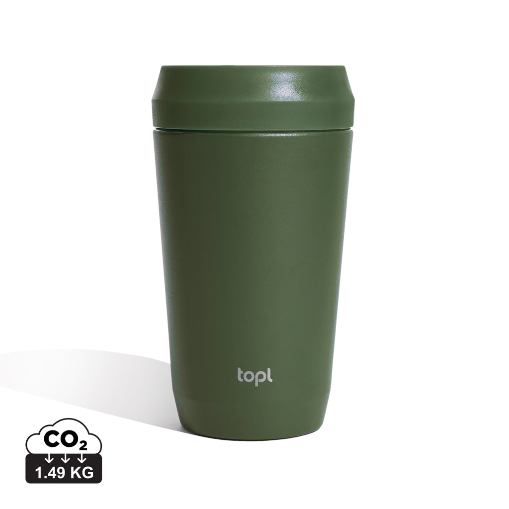 Topl Recycled Steel To Go Tumbler Patented 360 Lid 354ml-11