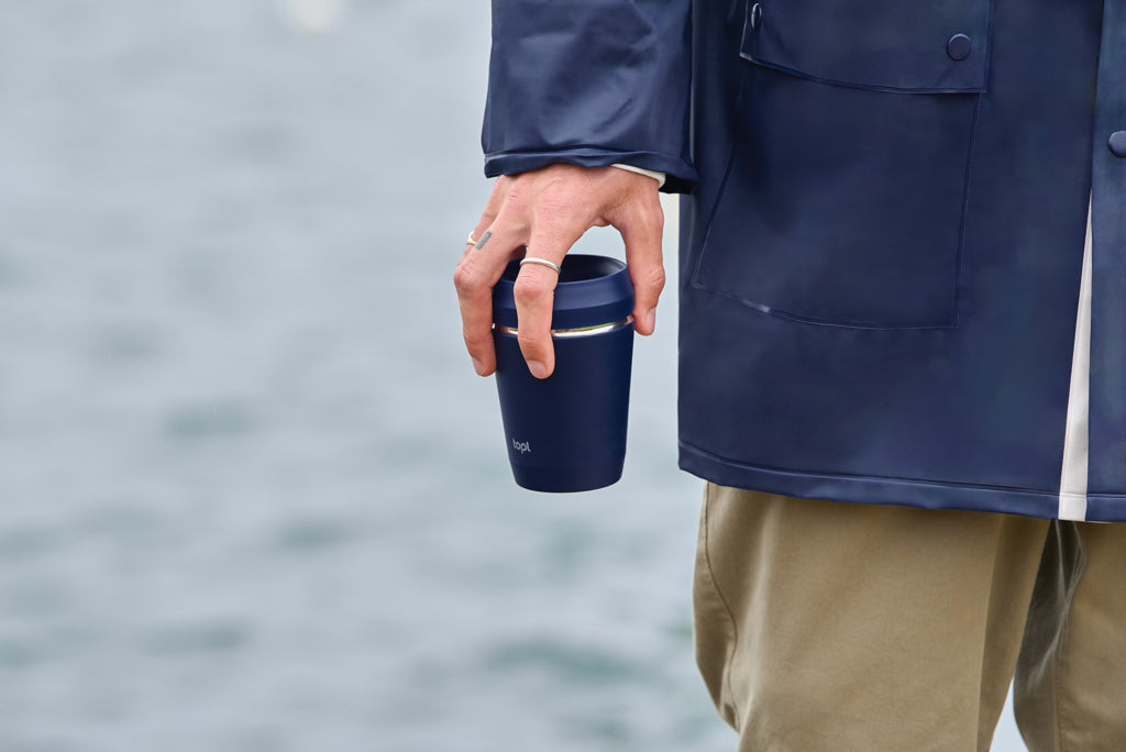 Topl Kierrätysteräs To Go Tumbler patentoitu 360 kansi 235ml-12