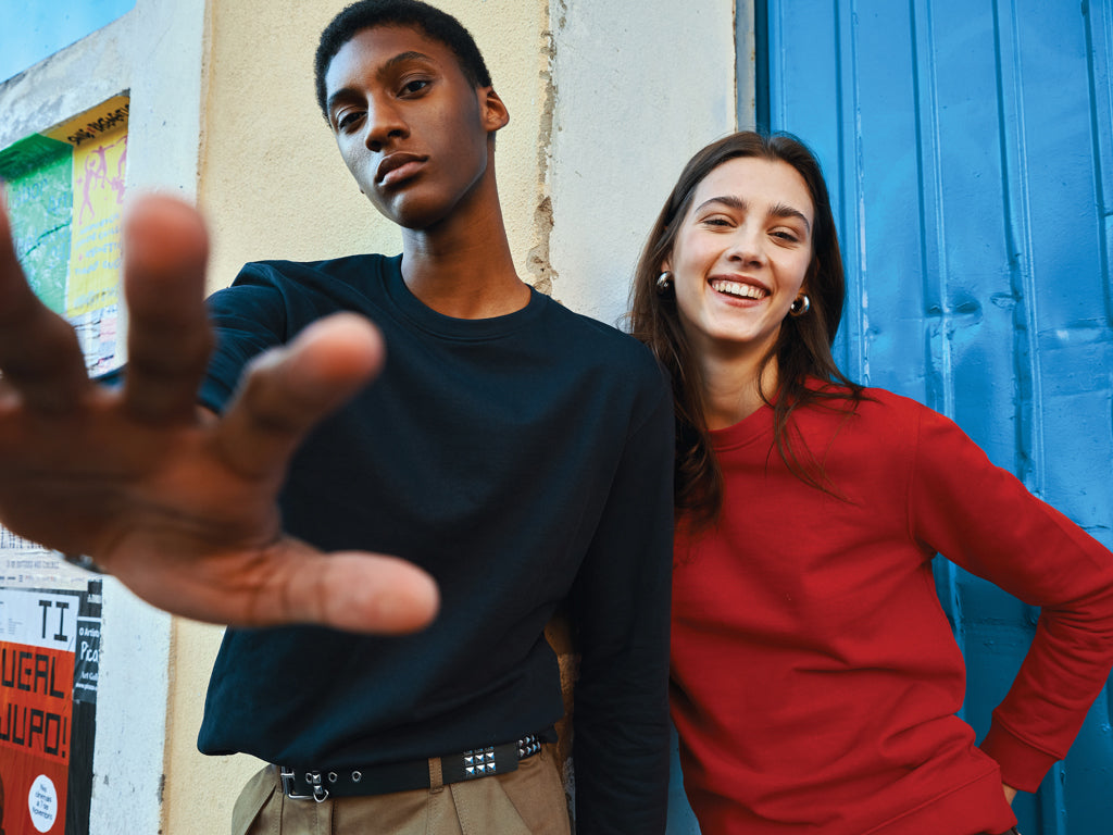 IQONIQ Zion collegepaita kierrätetystä puuvillasta-266