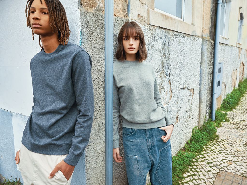 IQONIQ Denali värjäämätön collegepaita kier. puuvillasta-46