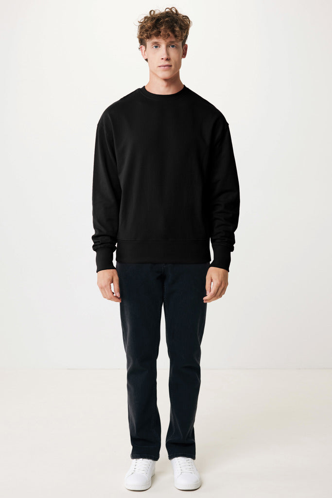 IQONIQ Kruger rento collegepaita kierrätetystä puuvillasta-5