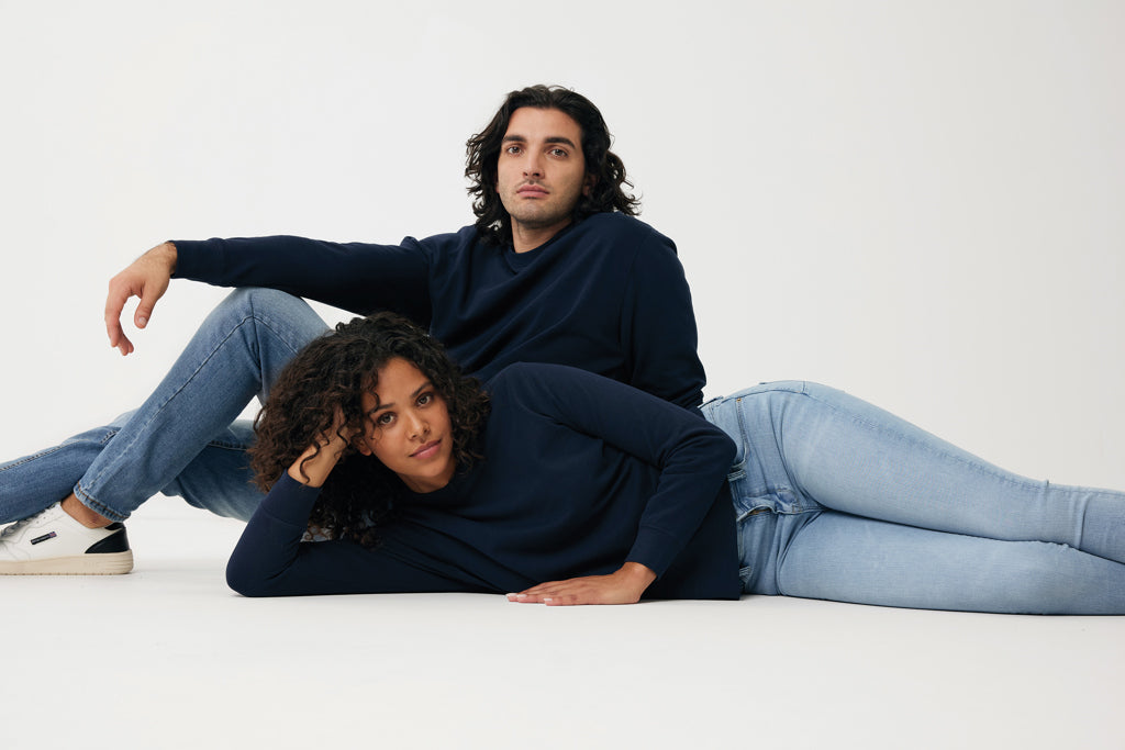 IQONIQ Etosha kevyt collegepaita kierrätetystä puuvillasta-20