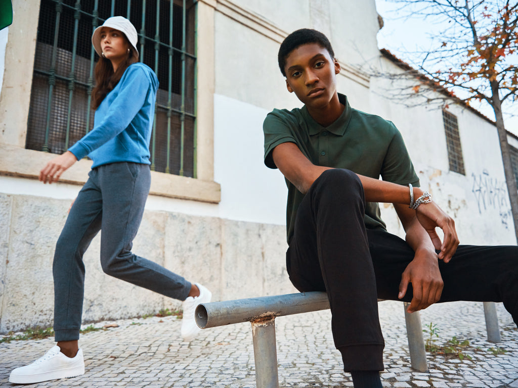 IQONIQ Cooper joggersit kierrätetystä puuvillasta-111