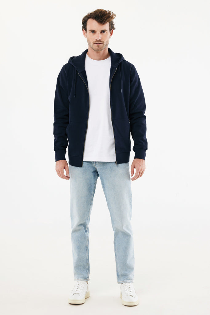 IQONIQ Abisko vetoketjullinen huppari puuvillasta-22