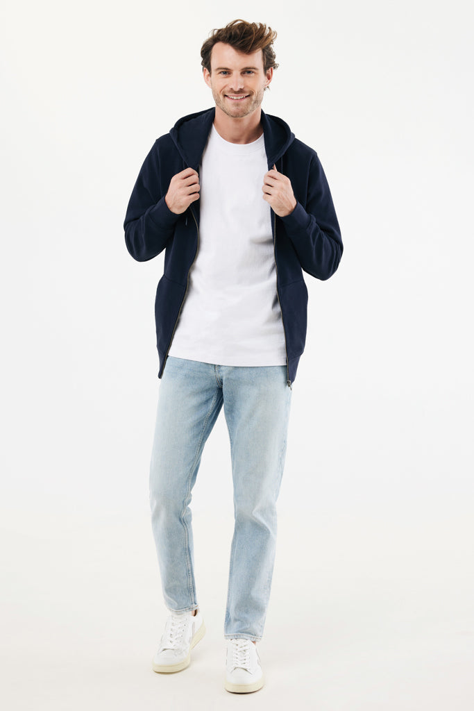 IQONIQ Abisko vetoketjullinen huppari puuvillasta-23