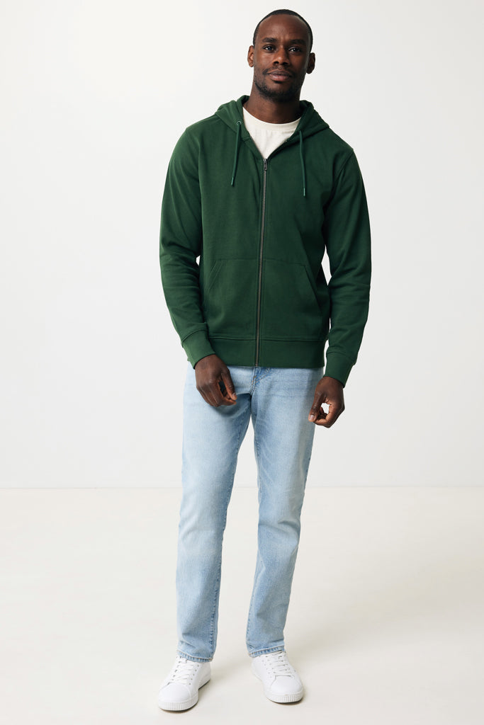 IQONIQ Abisko vetoketjullinen huppari puuvillasta-40