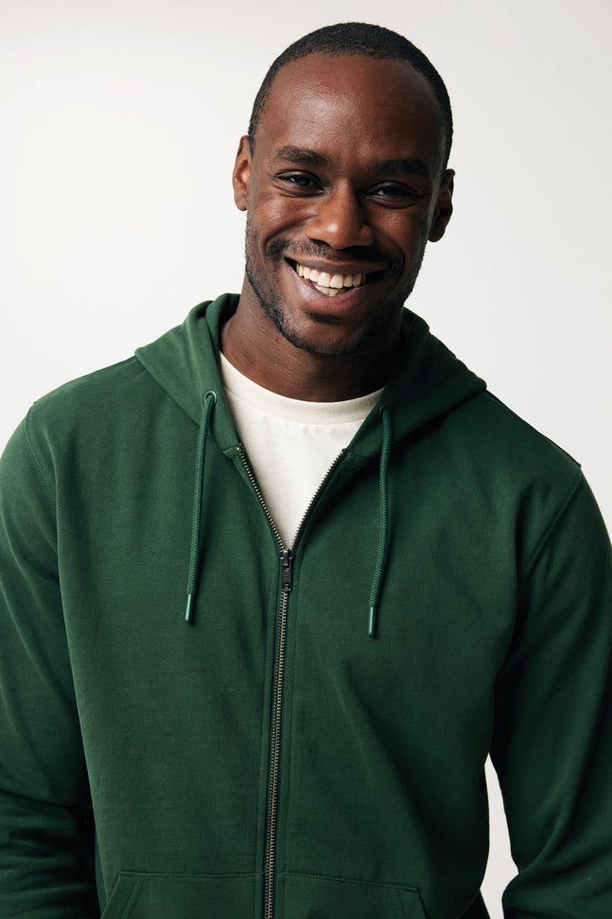 IQONIQ Abisko vetoketjullinen huppari puuvillasta-43