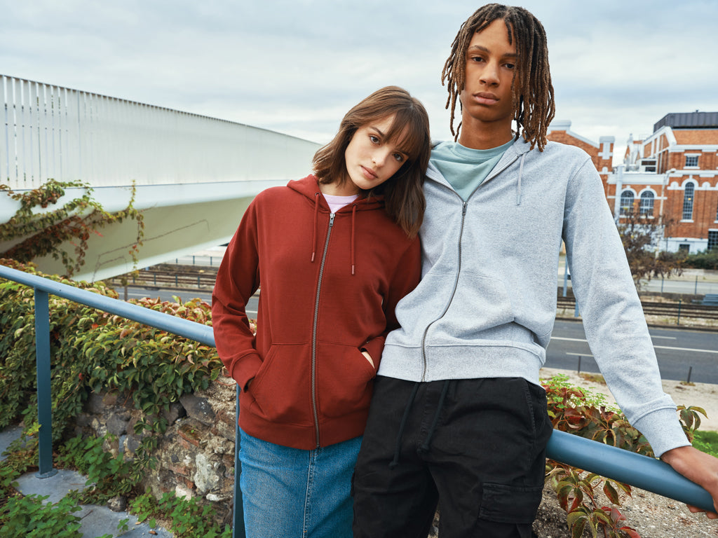 IQONIQ Abisko vetoketjullinen huppari puuvillasta-93