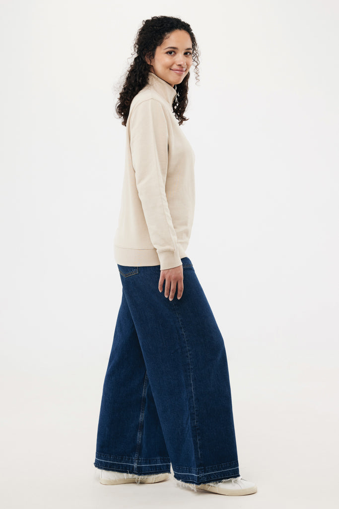 IQONIQ Elgon -vetoketjullinen collegepaita kierrätyspuuvilla-41