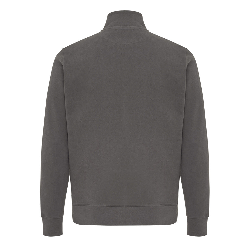 IQONIQ Elgon -vetoketjullinen collegepaita kierrätyspuuvilla-54