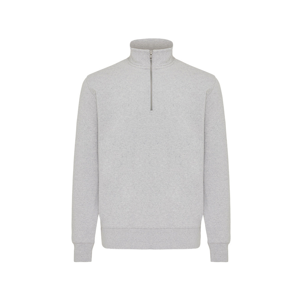 IQONIQ Elgon -vetoketjullinen collegepaita kierrätyspuuvilla-84