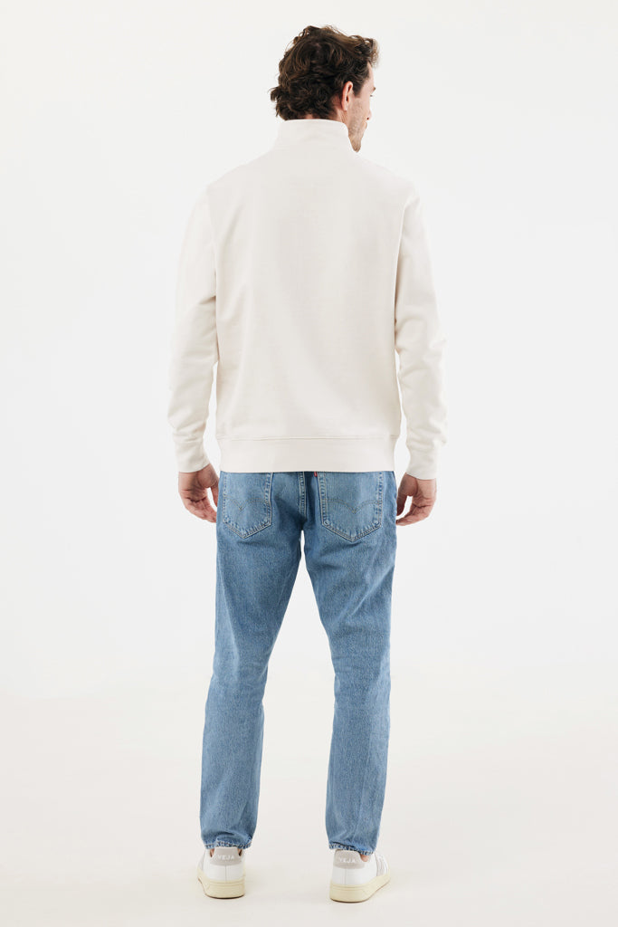 IQONIQ Elgon -vetoketjullinen collegepaita kierrätyspuuvilla-92