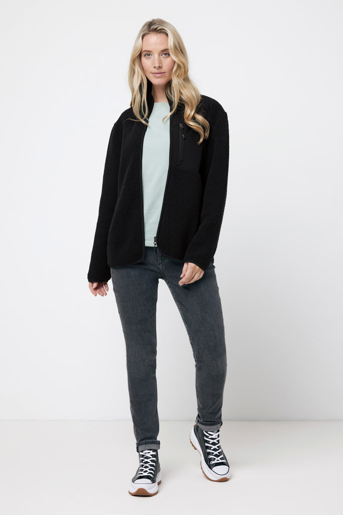 IQONIQ Diran teddyfleecetakki kierrätetystä polyesteristä-6