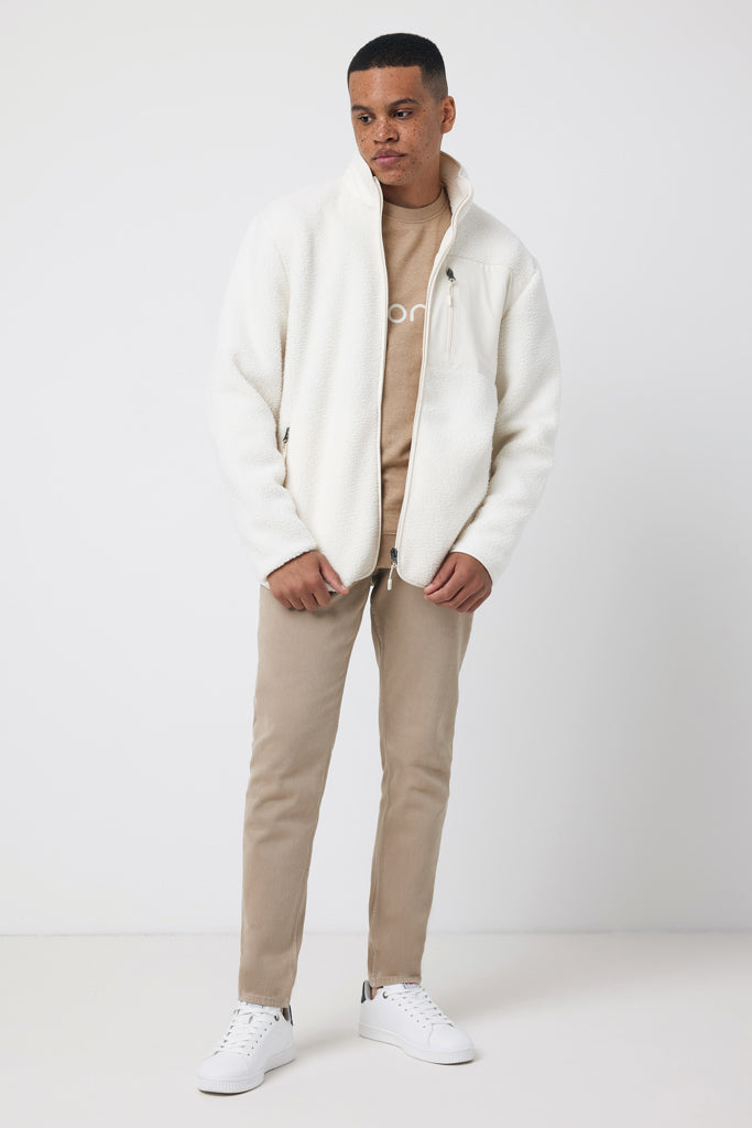 IQONIQ Diran teddyfleecetakki kierrätetystä polyesteristä-21