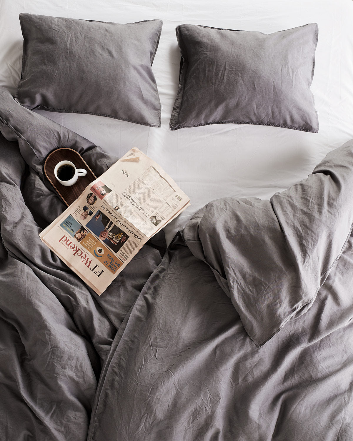 Pussilakanasetti Vouvant Harmaa