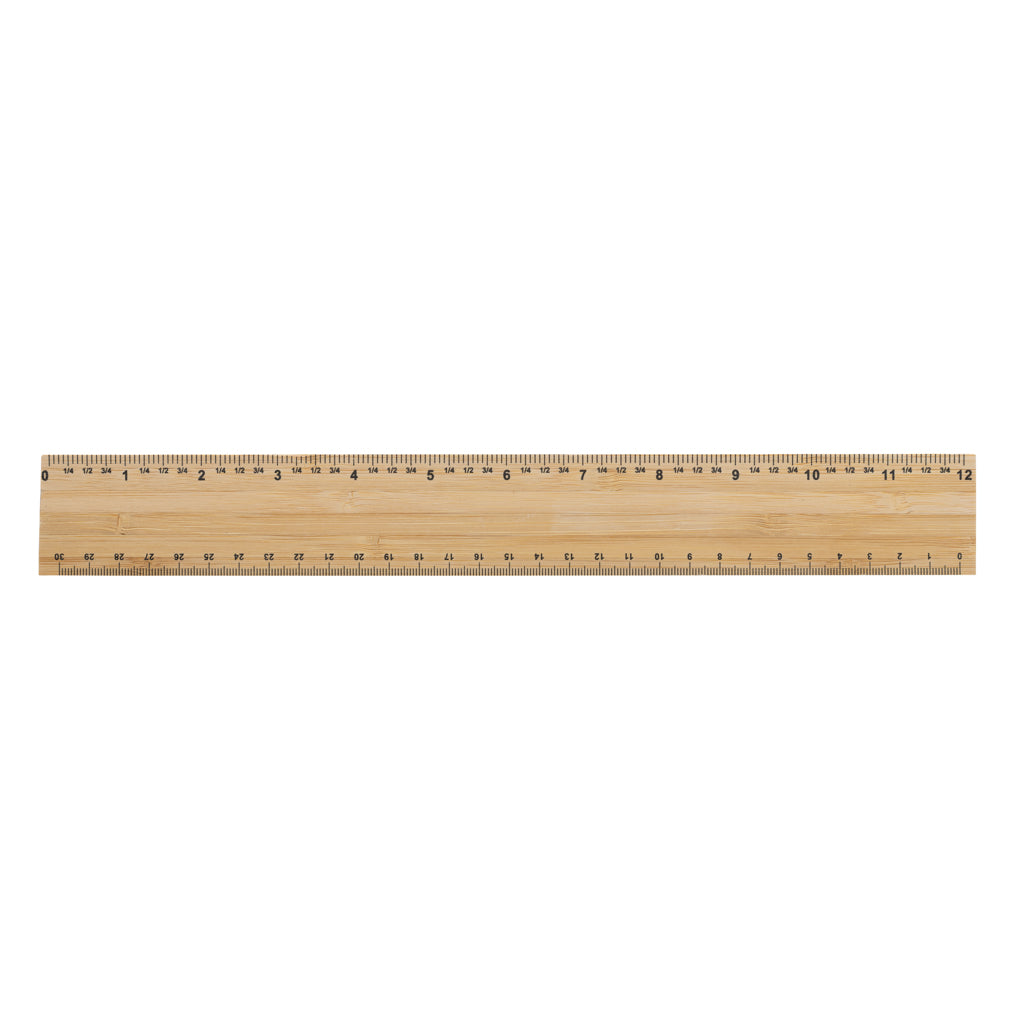Timberson ekstrapaksu 30cm kaksipuolinen bambuviivain-2