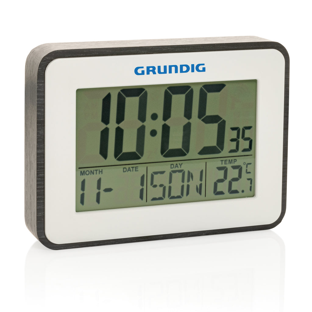 Grundig sääasema herätyskellolla ja kalenterilla-1