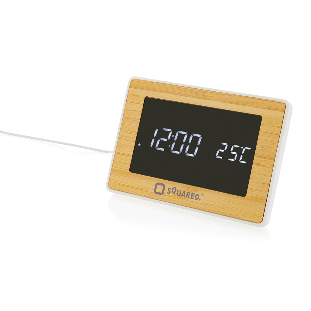 Utah LED kello RCS kierrätetystä muovista ja bambusta-6