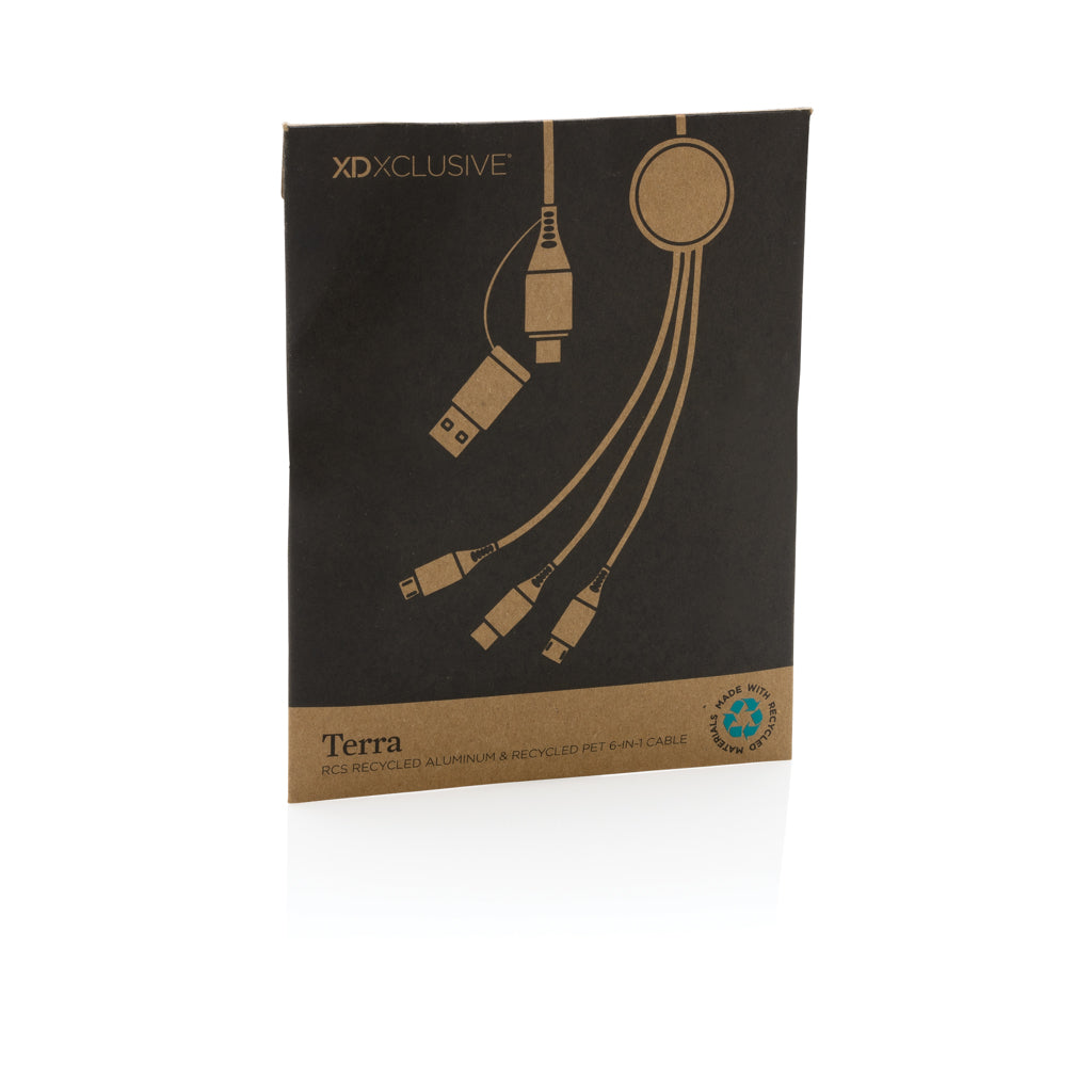 Terra RCS 120 cm 6-in-1 kaapeli kierrätetystä alumiinista-6