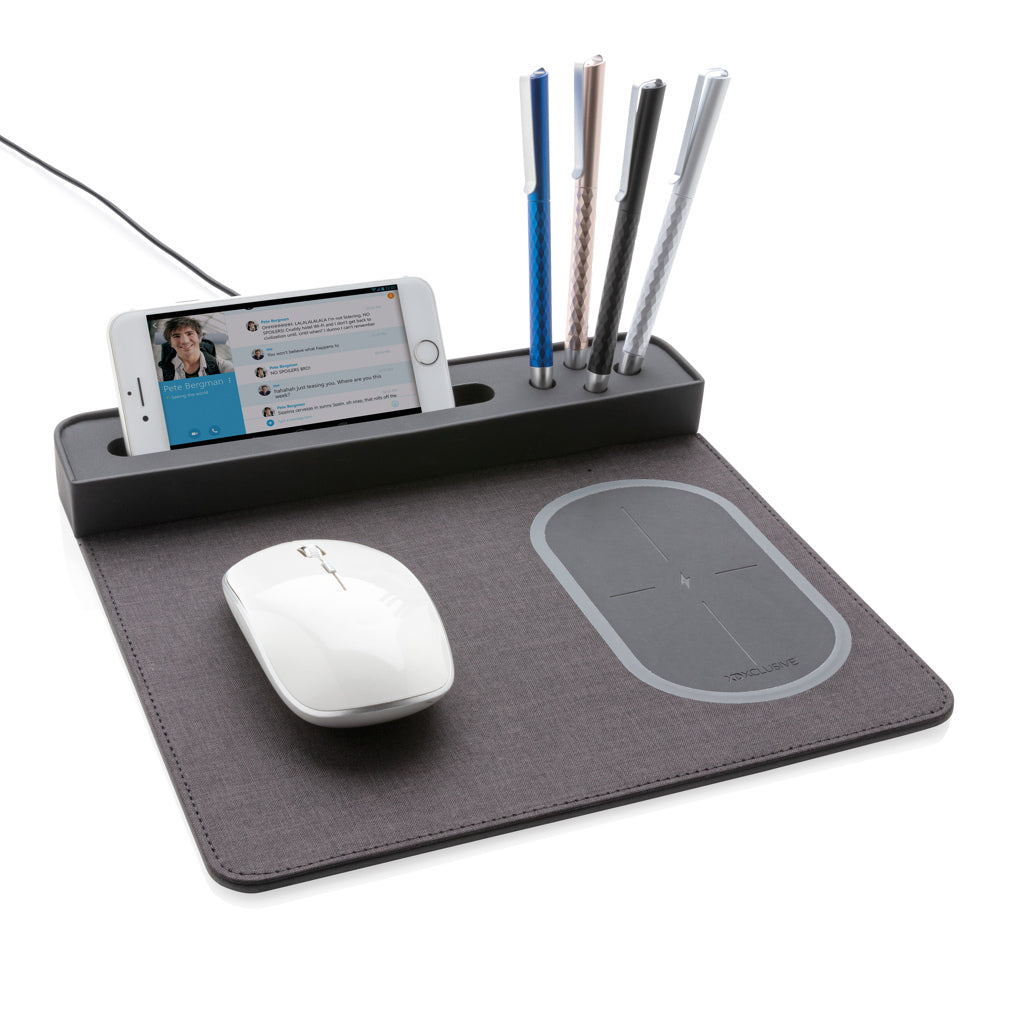 Air-hiirimatto, jossa 5 W:n langaton lataus ja USB-3