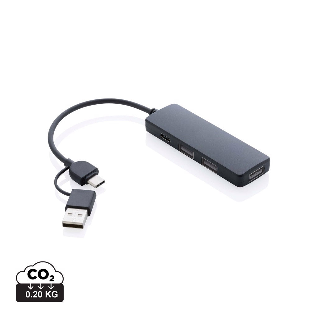 RCS USB hub tuplaliitännällä kierrätetystä muovista-0