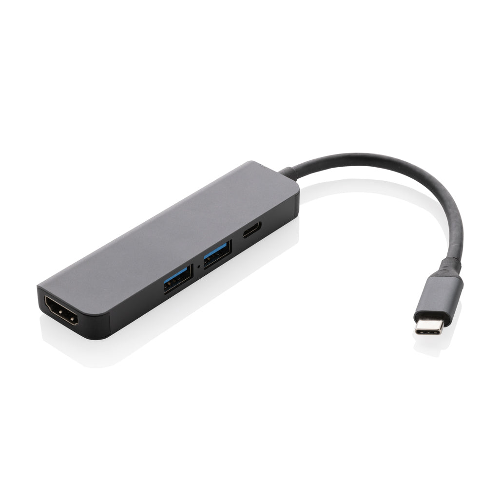 Terra hub HDMI tulolla kierrätetystä alumiinista-1