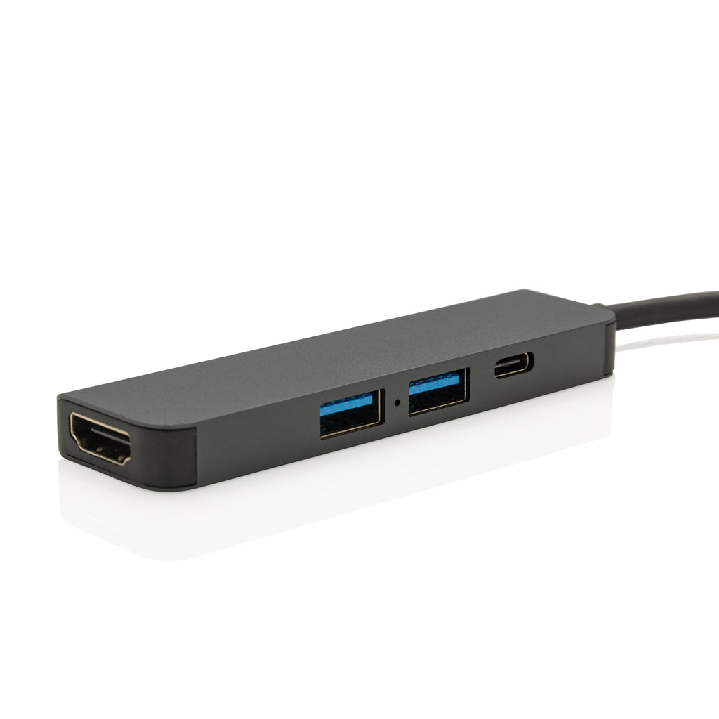 Terra hub HDMI tulolla kierrätetystä alumiinista-2