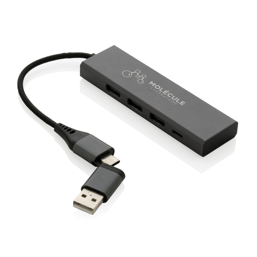 Terra RCS alumiininen USB-hub 3 portilla-7