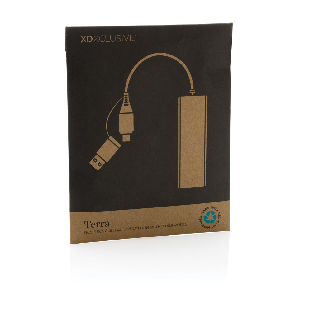 Terra RCS alumiininen USB-hub 3 portilla-6