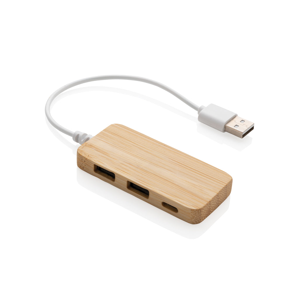 Bambuinen USB tyypin C hub-1