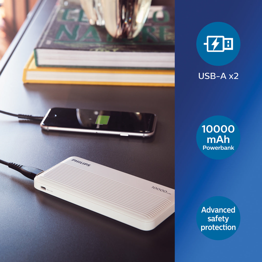 Philips 10000mAh ohut varavirtalähde-9