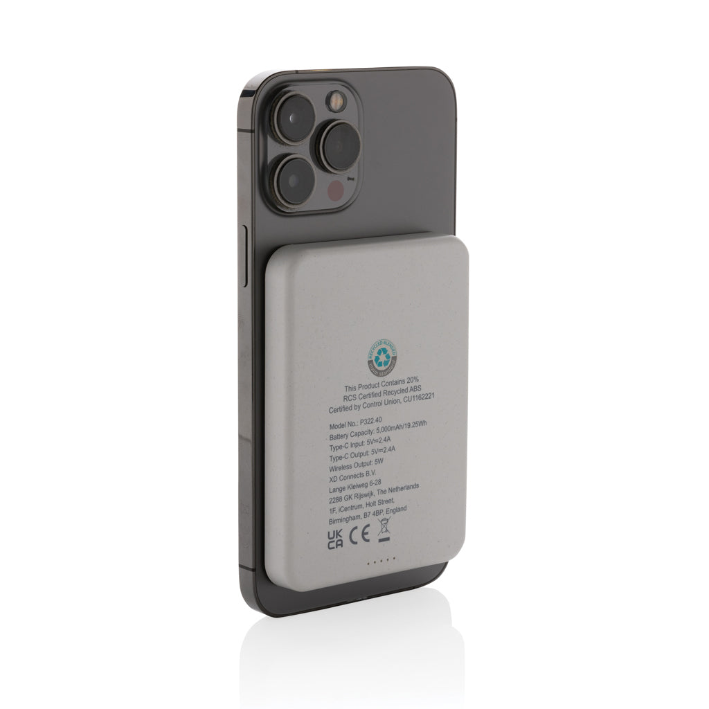 Magnetix 5000mAh magneettinen virtapankki RCS muovista-13