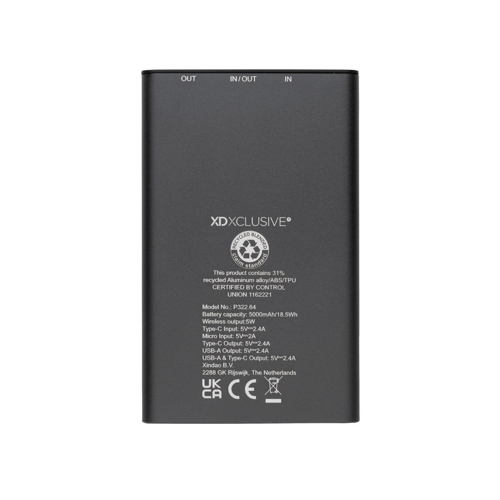 Terra RCS alumiininen 5000 mAh 5w langaton varavirtalähde-7