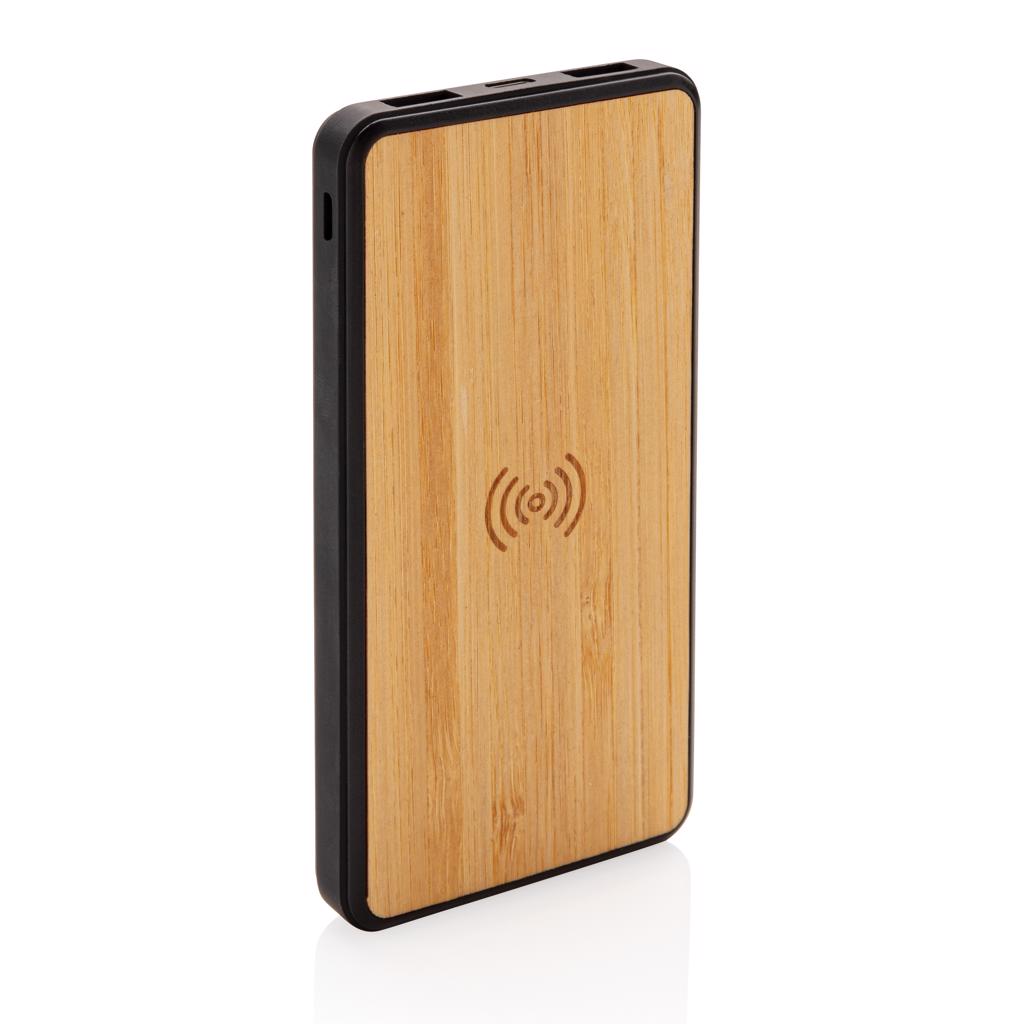 8 000 mAh_n langaton varavirtalähde bambua