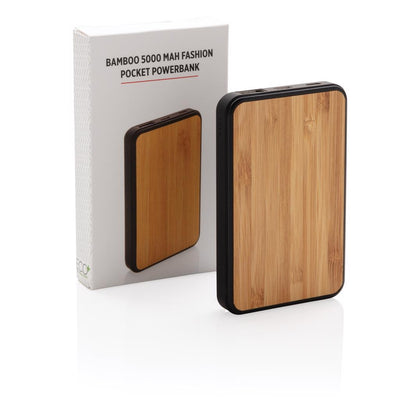 5 000 mAh_n bambuinen taskuvaravirtalähde
